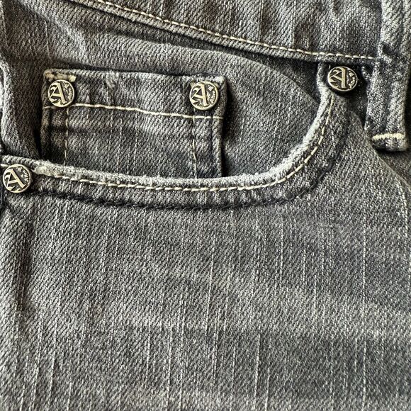 Allen B Schwartz Jeans Womens Gray Denim Straight Leg 30 x 31 Size 29 - Picture 5 of 14